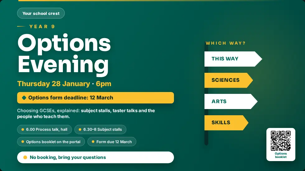 Options evening template