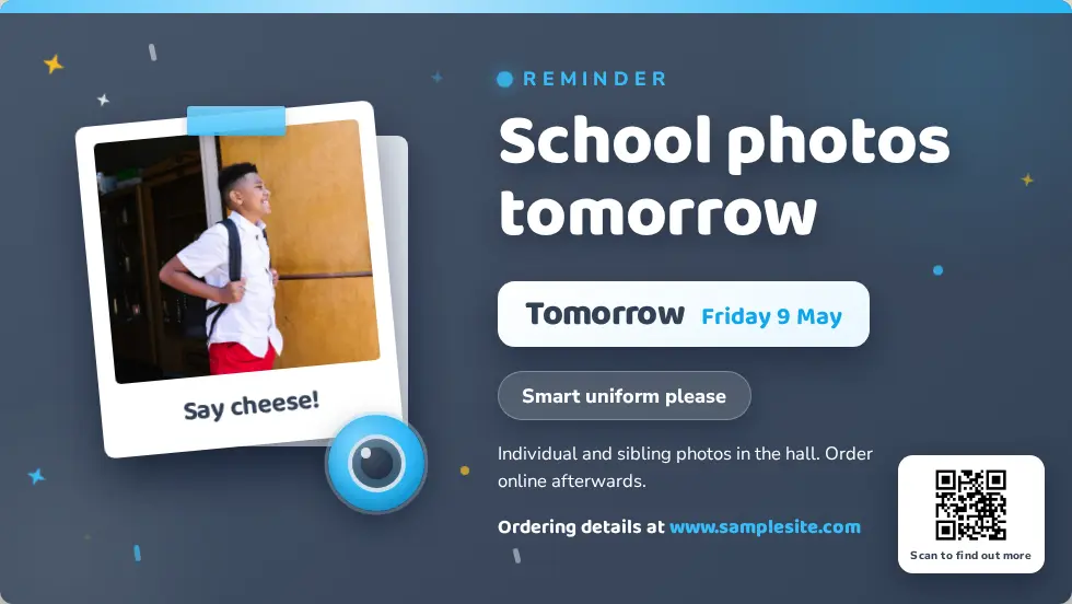 School photo day template