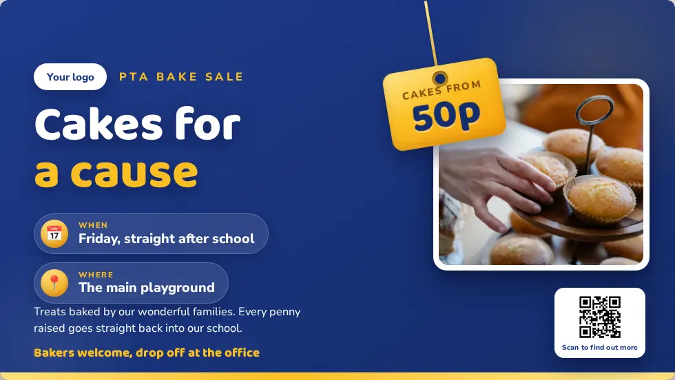 PTA bake sale template