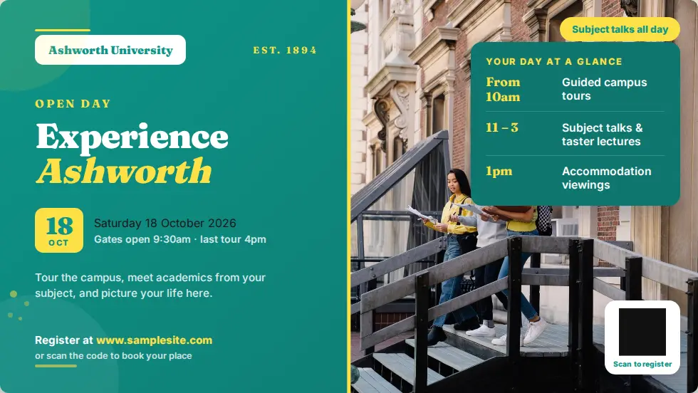 Open day template